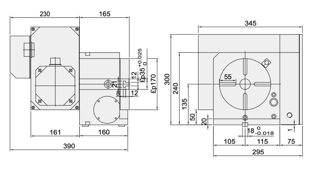 Поворотный стол c ЧПУ GSA CNC-120RB ø120мм